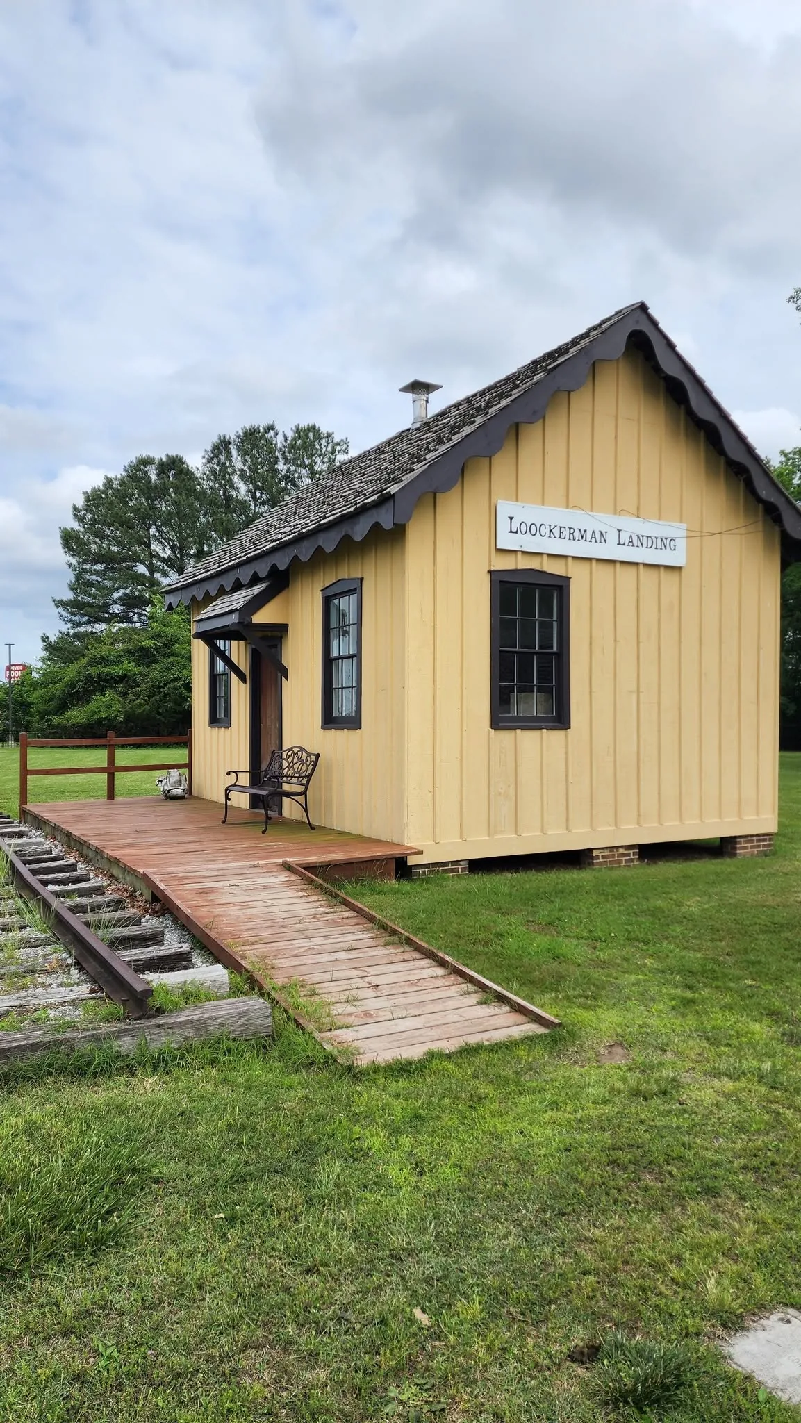 Historic Loockerman Landing building in the museum village