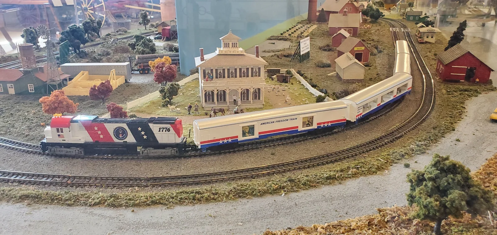 Detailed model train exhibit at the Delaware Agricultural Museum
