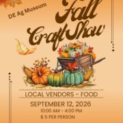 Fall Craft Show 2 Weeks Away